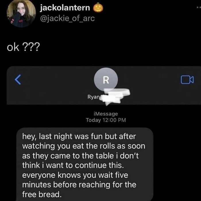 What Is An Acceptable Amount Of Time To Take The Free Bread?