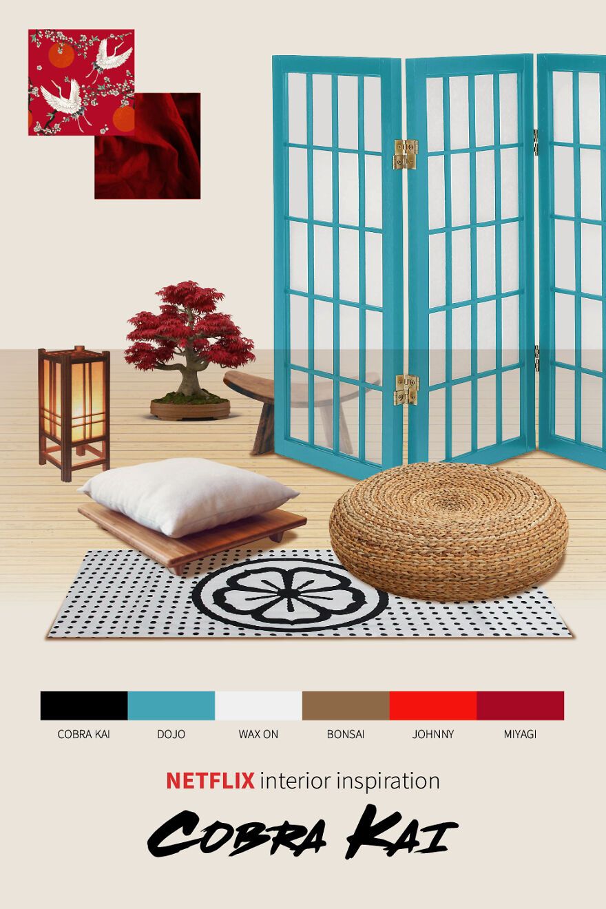 We Created 8 Interior Design Moodboards Inspired By Popular Netflix Shows