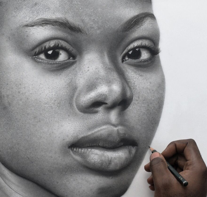 Hyperrealistic Drawing Of Ezinne Hyperrealistic Drawing Of Ezinne