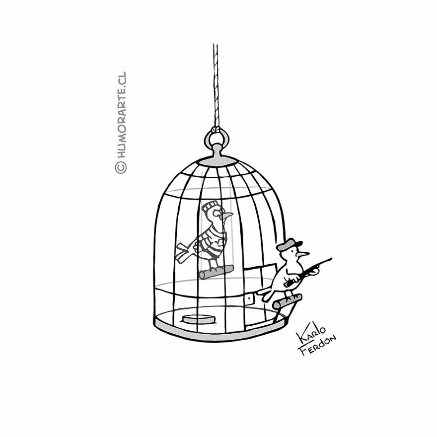 This Artist Makes Humorous One-Panel Comics Without Dialogue (100 New Pics)