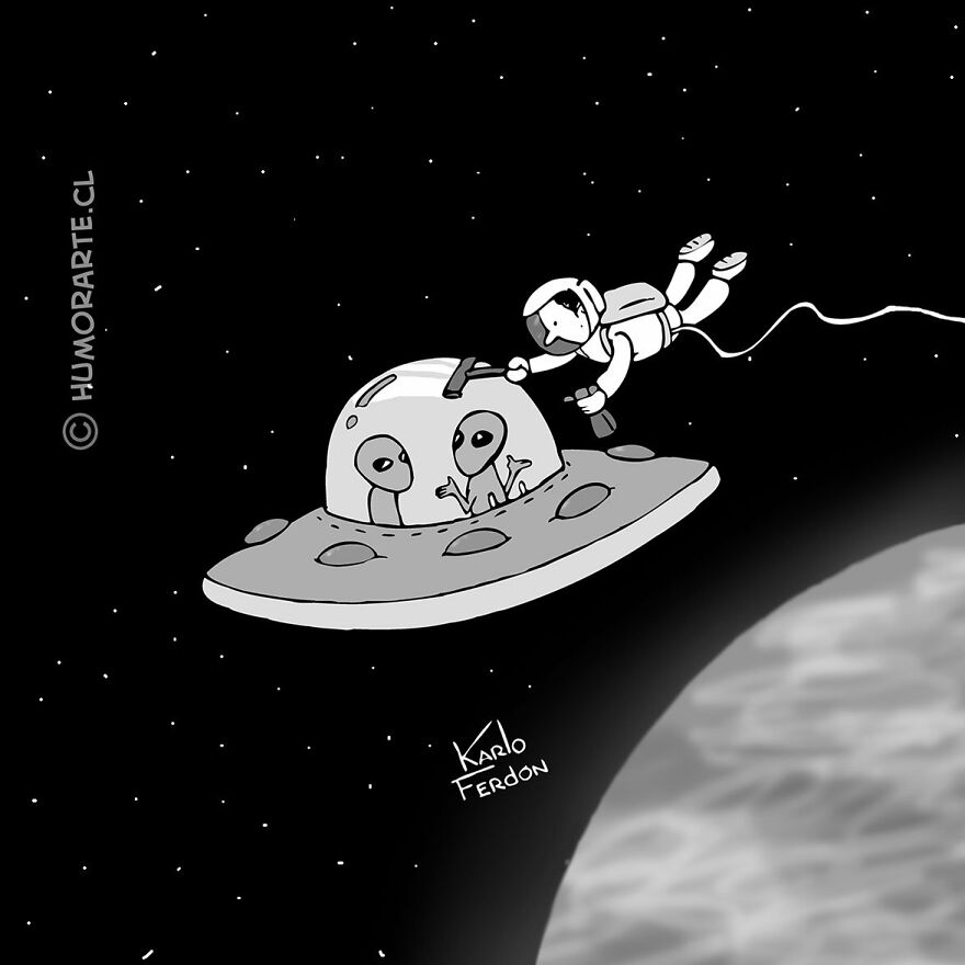 This Artist Makes Humorous One-Panel Comics Without Dialogue (100 New Pics)