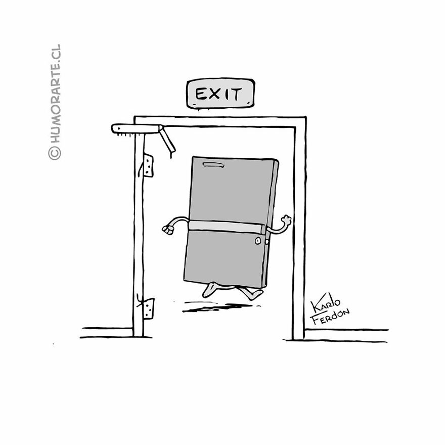 This Artist Makes Humorous One-Panel Comics Without Dialogue (100 New Pics)