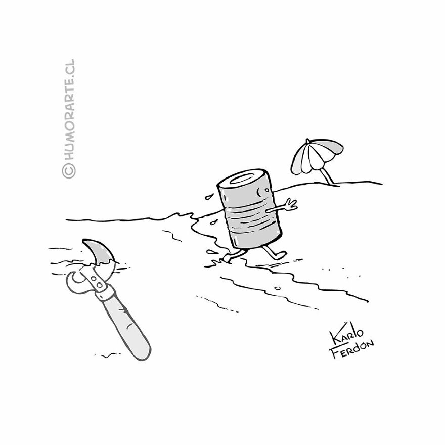 This Artist Makes Humorous One-Panel Comics Without Dialogue (100 New Pics)