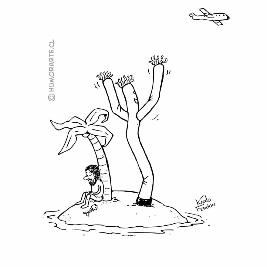 This Artist Makes Humorous One-Panel Comics Without Dialogue (100 New Pics)