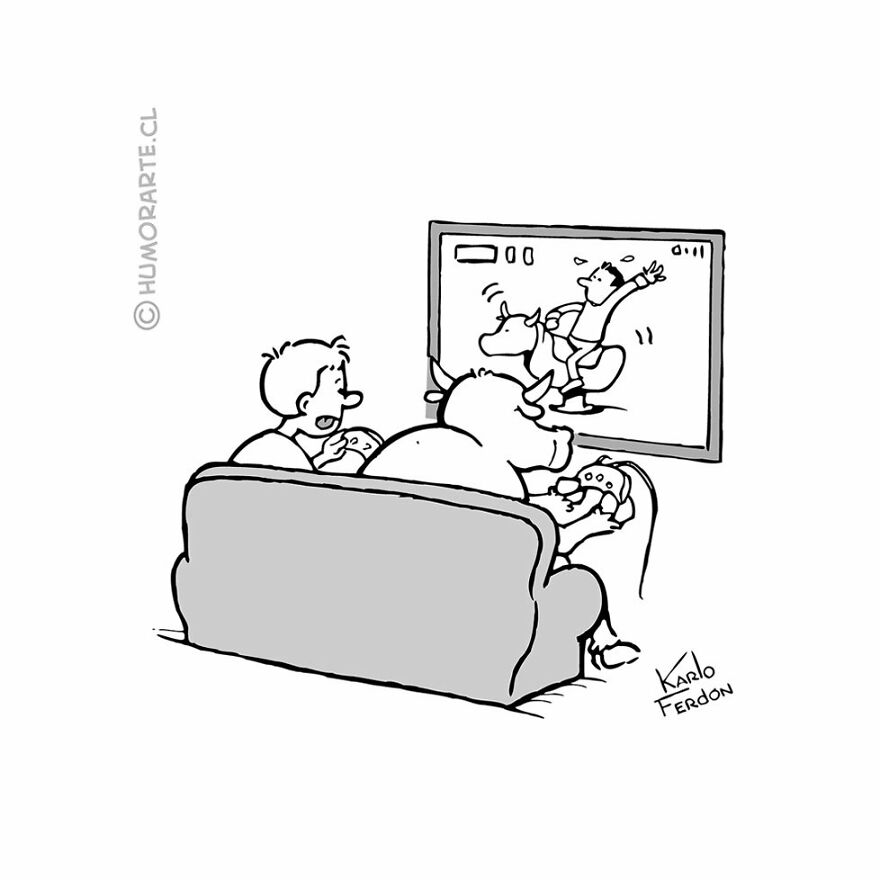 This Artist Makes Humorous One-Panel Comics Without Dialogue (100 New Pics)