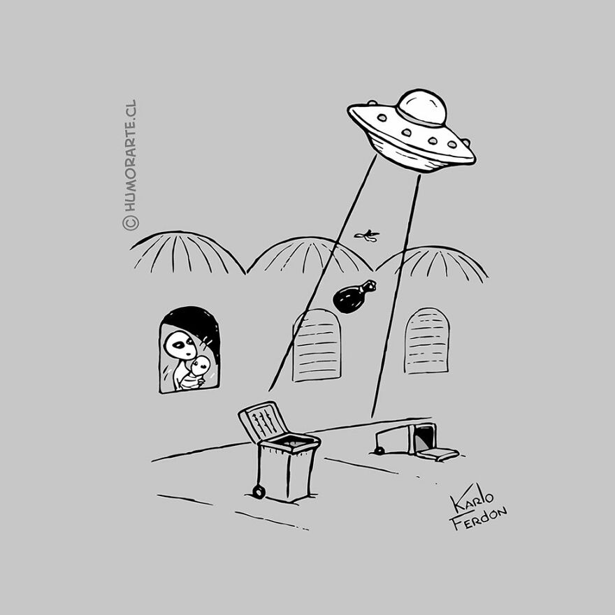 This Artist Makes Humorous One-Panel Comics Without Dialogue (100 New Pics)