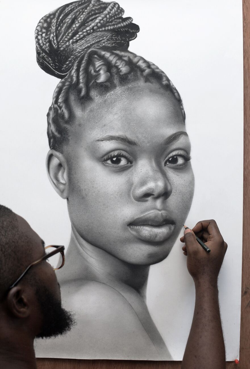 Hyperrealistic Drawing Of Ezinne Hyperrealistic Drawing Of Ezinne