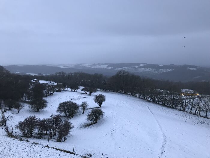 The View From Broadway Tower In The Cotswolds, On Sunday Afternoon