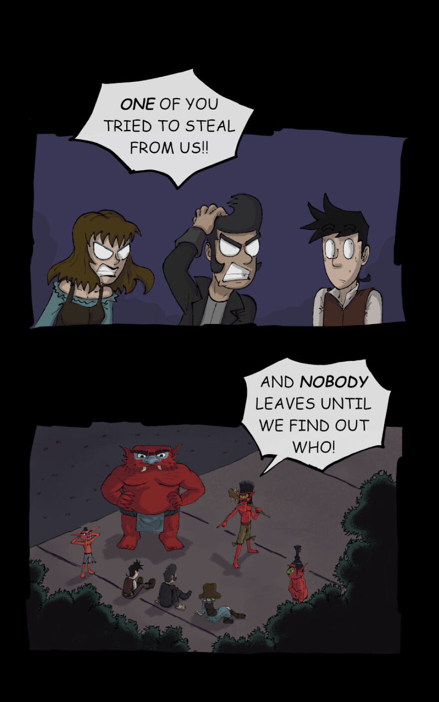 Here Is Part 2 Of Episode 1 Of My Webtoon, Owl-Light Bridge!