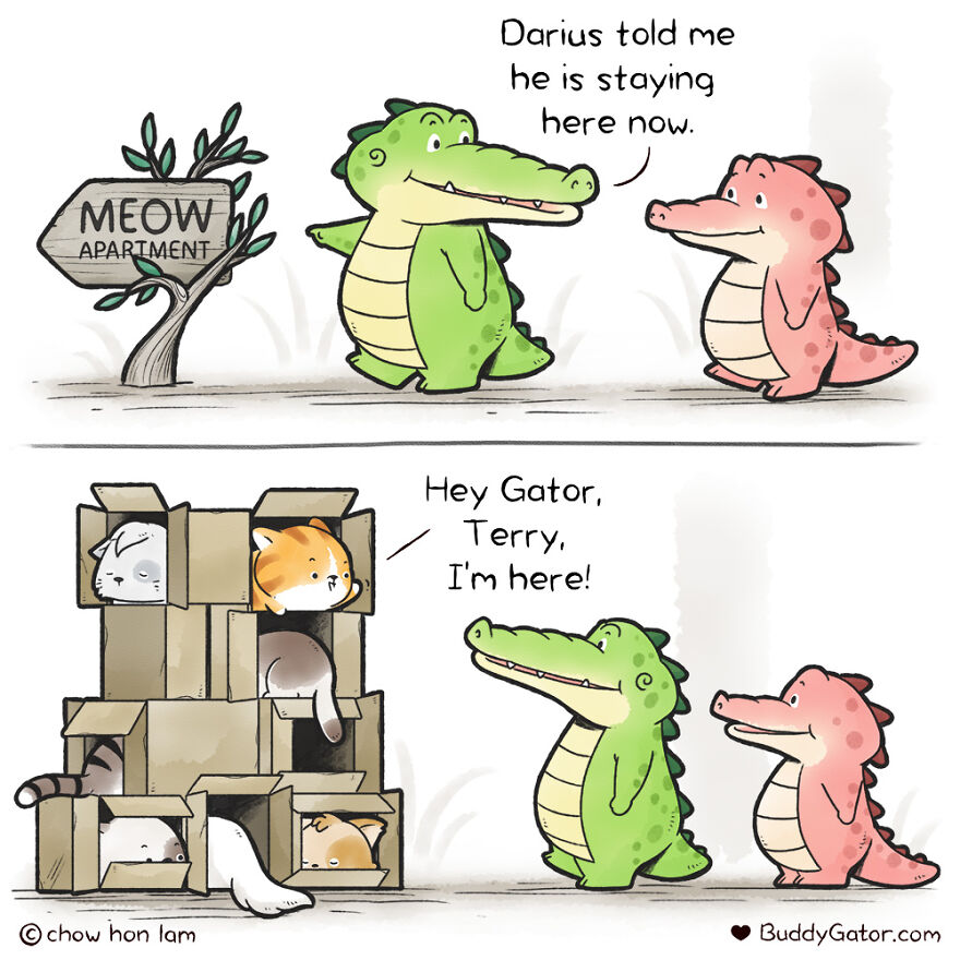 Here Are My 28 Most Recent Buddy Gator Comics To Continue Spreading The Positive Vibes.