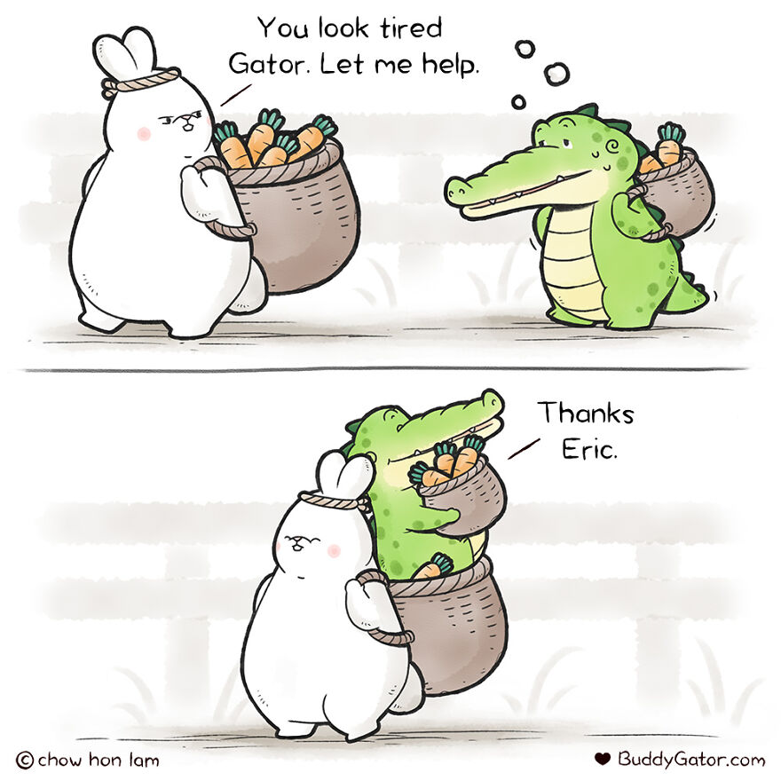 Here Are My 28 Most Recent Buddy Gator Comics To Continue Spreading The Positive Vibes.