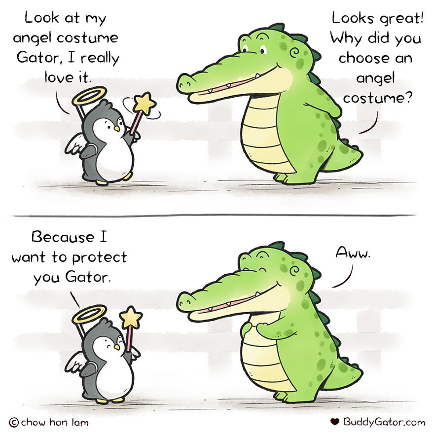 Here Are My 28 Most Recent Buddy Gator Comics To Continue Spreading The Positive Vibes.