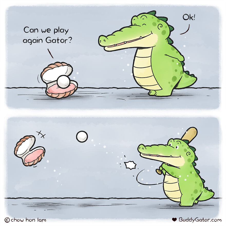 Here Are My 28 Most Recent Buddy Gator Comics To Continue Spreading The Positive Vibes.