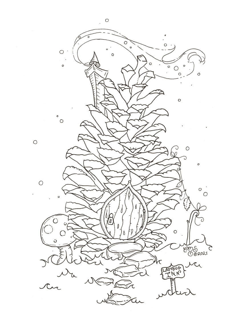 I Drew 41 Illustrations Over 2 Years For My Self-Published Coloring Book. Now I Can't Quit Doodling! (12+ Pictures)