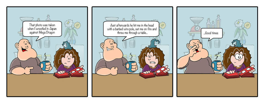 I Created A Cartoon Strip Of My Best Friend's Life To Recover From Depression