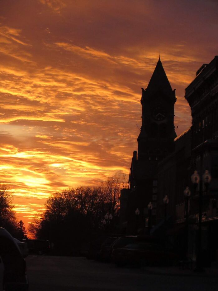Small Town Iowa Sunset, August 2018