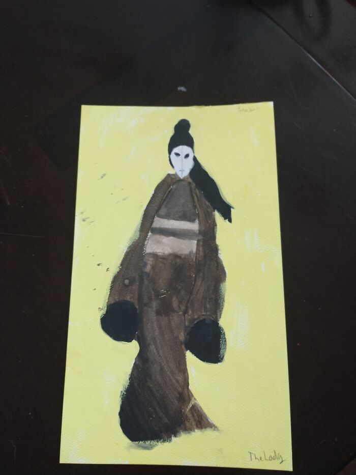 Little Nightmares Lady Watercolor