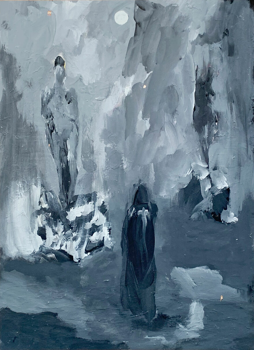 Artist Who Just Celebrated His 90th Birthday Exhibits His Dark Occult Works For First Time At The Witchcraft Museum In Cleveland