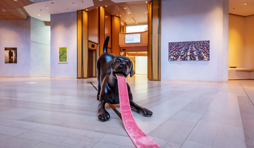 We Created A Welcome Back-Sculpture After The Lockdown During The Pandemic.