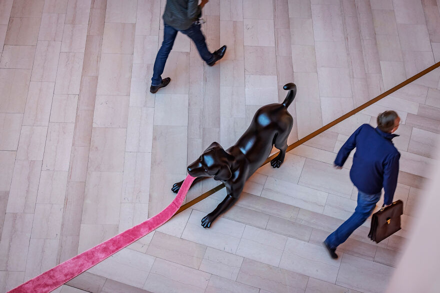 We Created A Welcome Back-Sculpture After The Lockdown During The Pandemic.