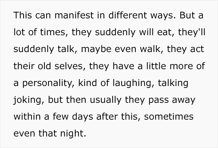 It Appears That There Are 2 Unexplainable Things That Often Occur Before Patients Pass Away And This Nurse Went Viral For Sharing This