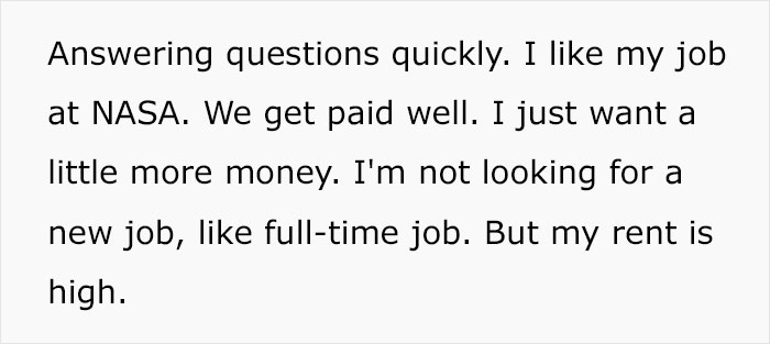 "This Doesn't Add Up": NASA Engineer Applies For Second, Part-Time Job, And People Online Don't Really Get Why "This Doesn't Add Up": NASA Engineer Applies For Second, Part-Time Job, And People Online Don't Really Get Why