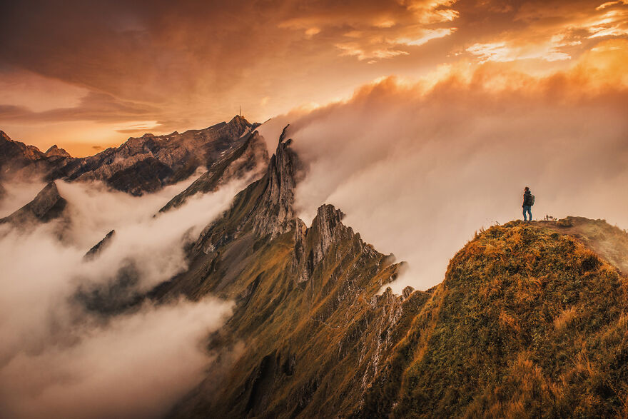 After A Long Day Hike In The Fog I Finally Made It To Heaven.