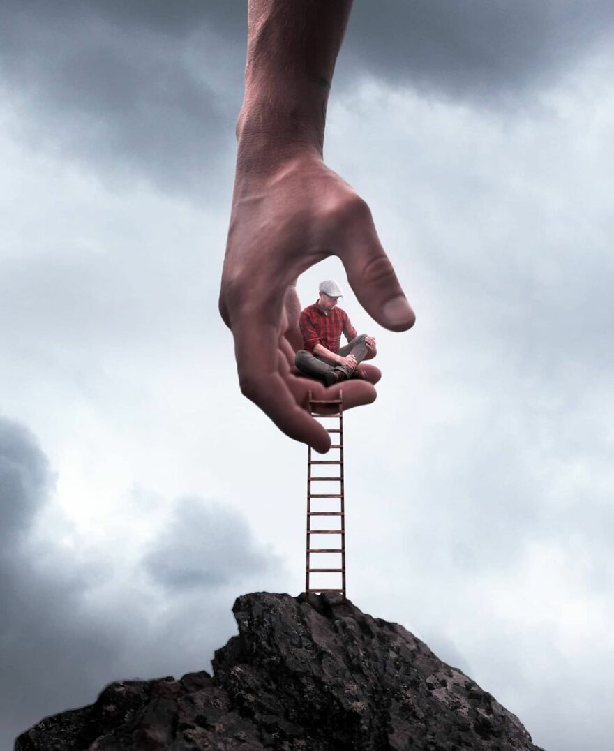 Photographer Creates Amazing Miniature Images Of Himself