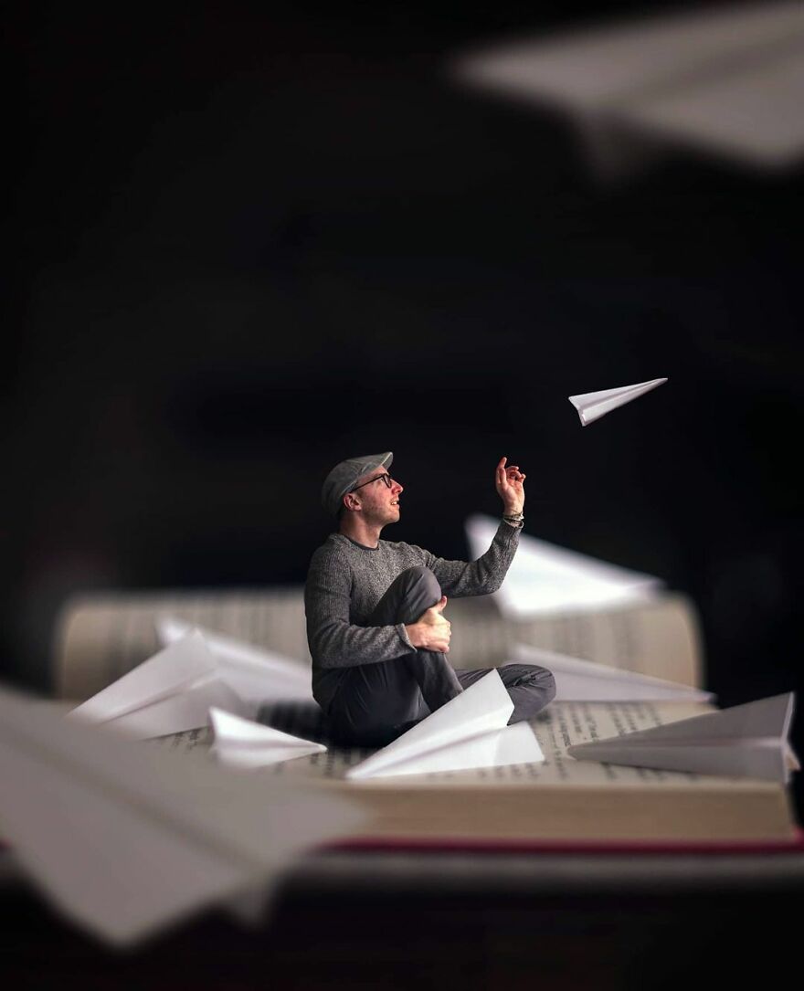 Photographer Creates Amazing Miniature Images Of Himself