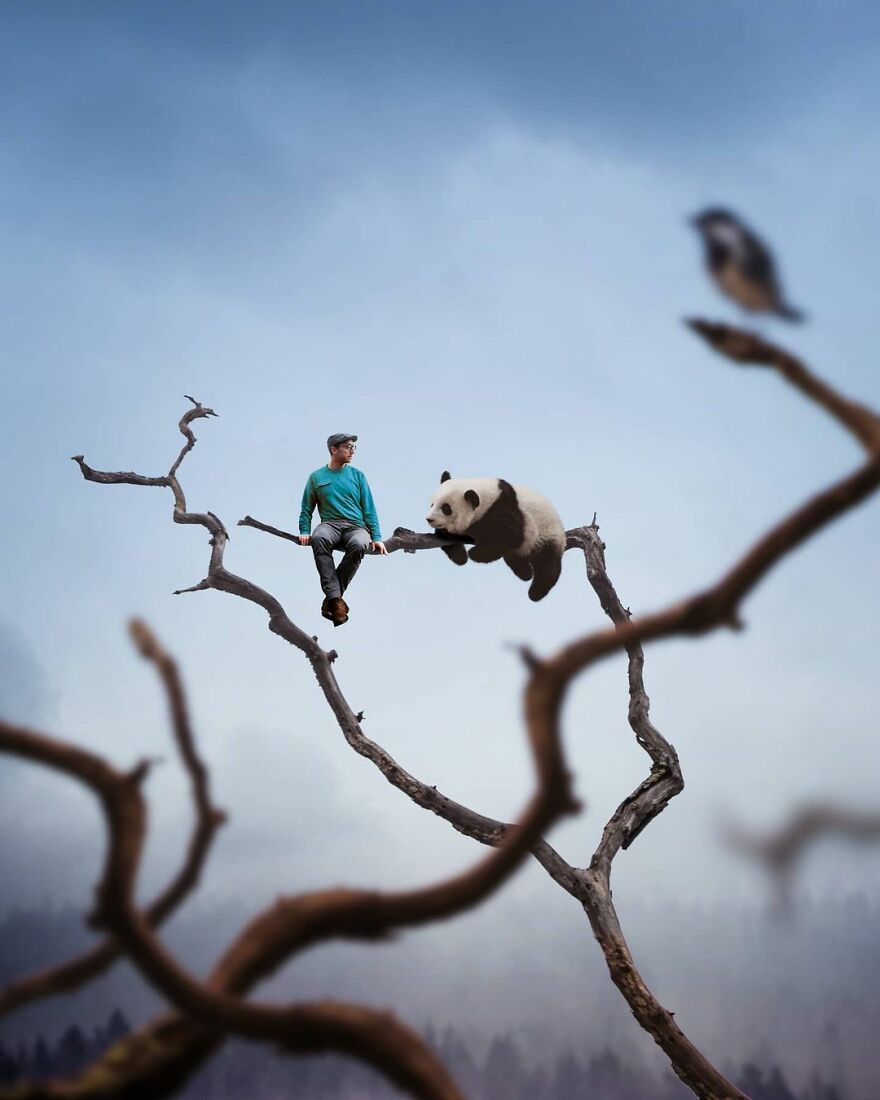 Photographer Creates Amazing Miniature Images Of Himself