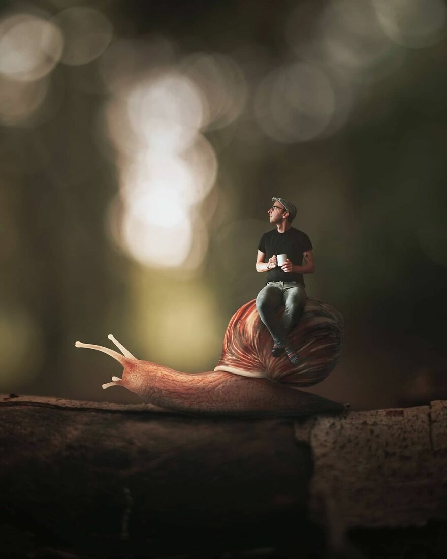 Photographer Creates Amazing Miniature Images Of Himself