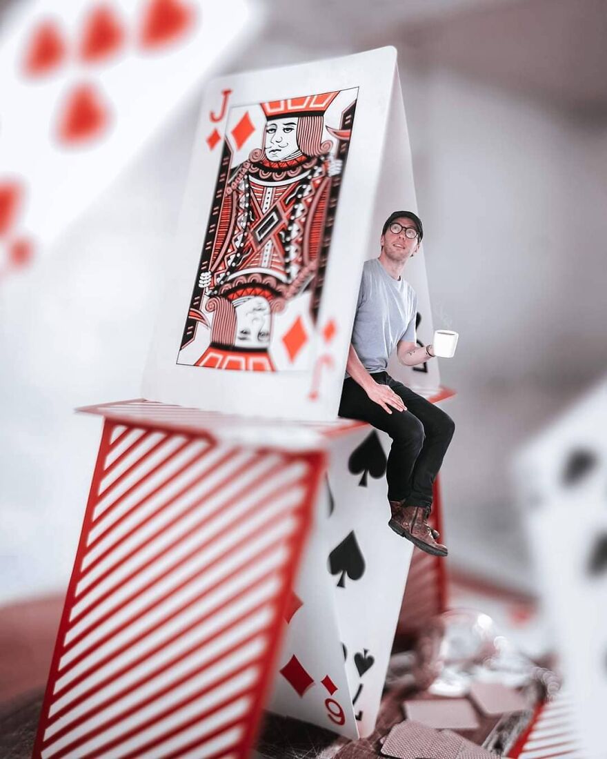 Photographer Creates Amazing Miniature Images Of Himself