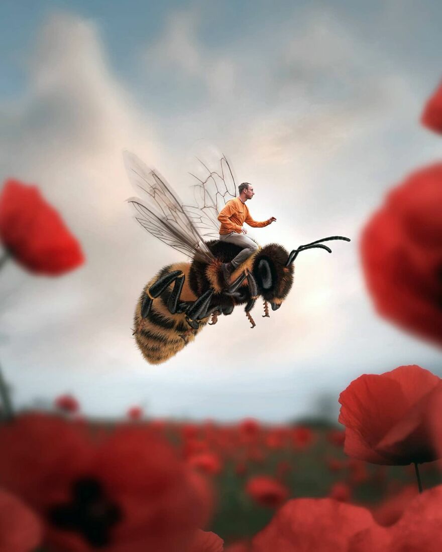 Photographer Creates Amazing Miniature Images Of Himself