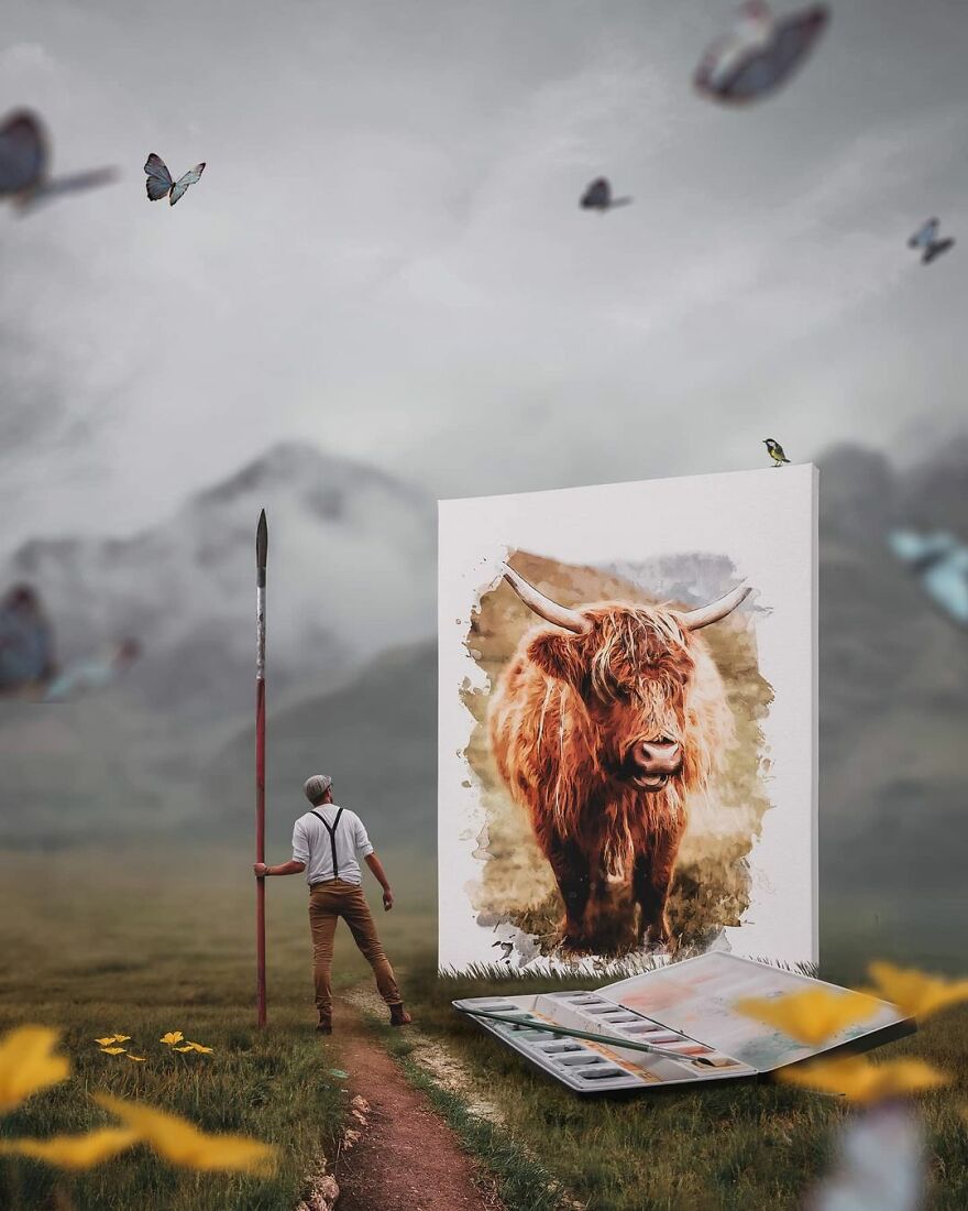 Photographer Creates Amazing Miniature Images Of Himself