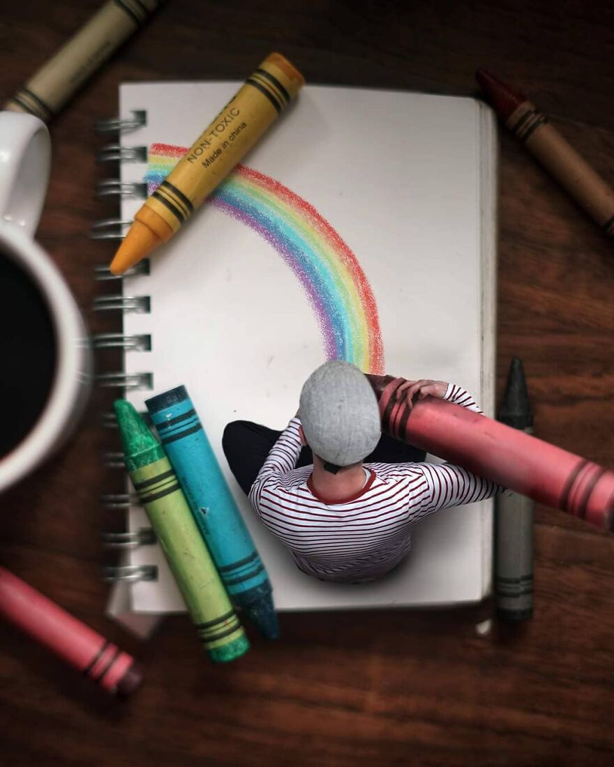 Photographer Creates Amazing Miniature Images Of Himself