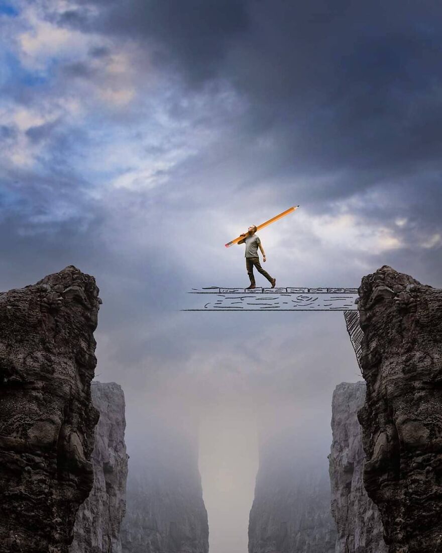 Photographer Creates Amazing Miniature Images Of Himself