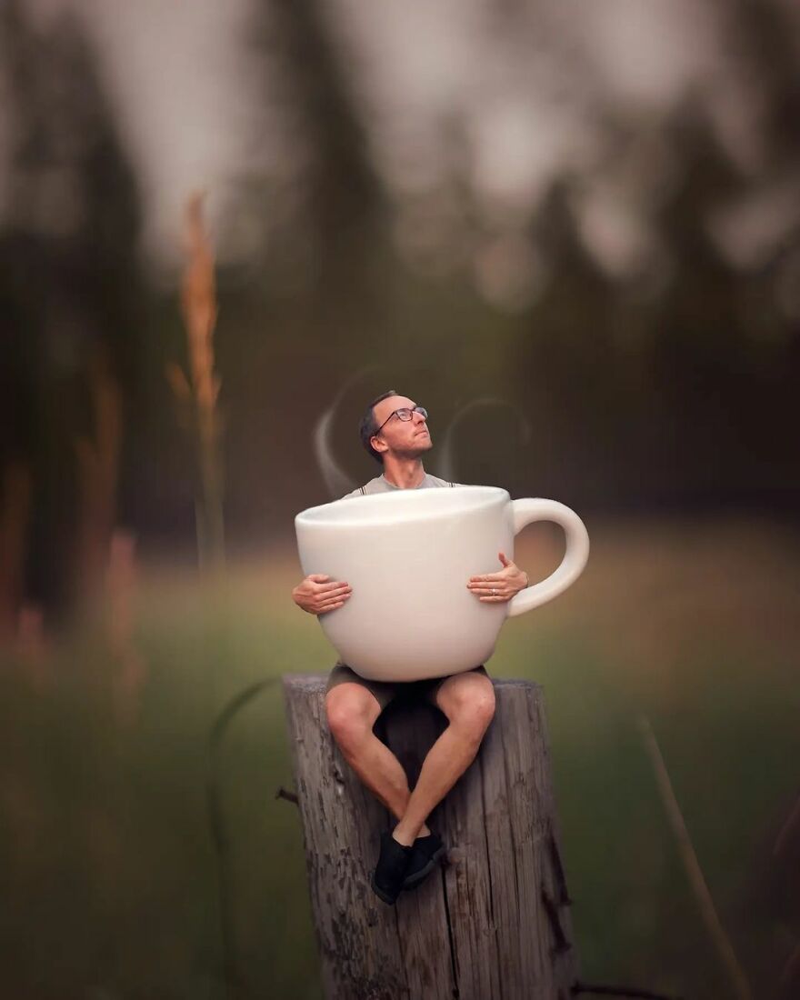 Photographer Creates Amazing Miniature Images Of Himself