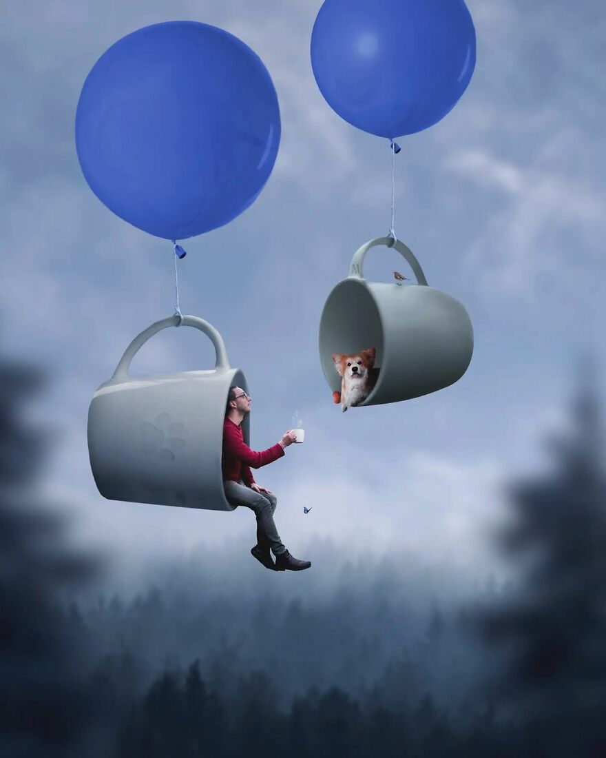 Photographer Creates Amazing Miniature Images Of Himself