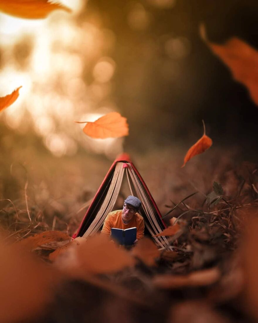 Photographer Creates Amazing Miniature Images Of Himself