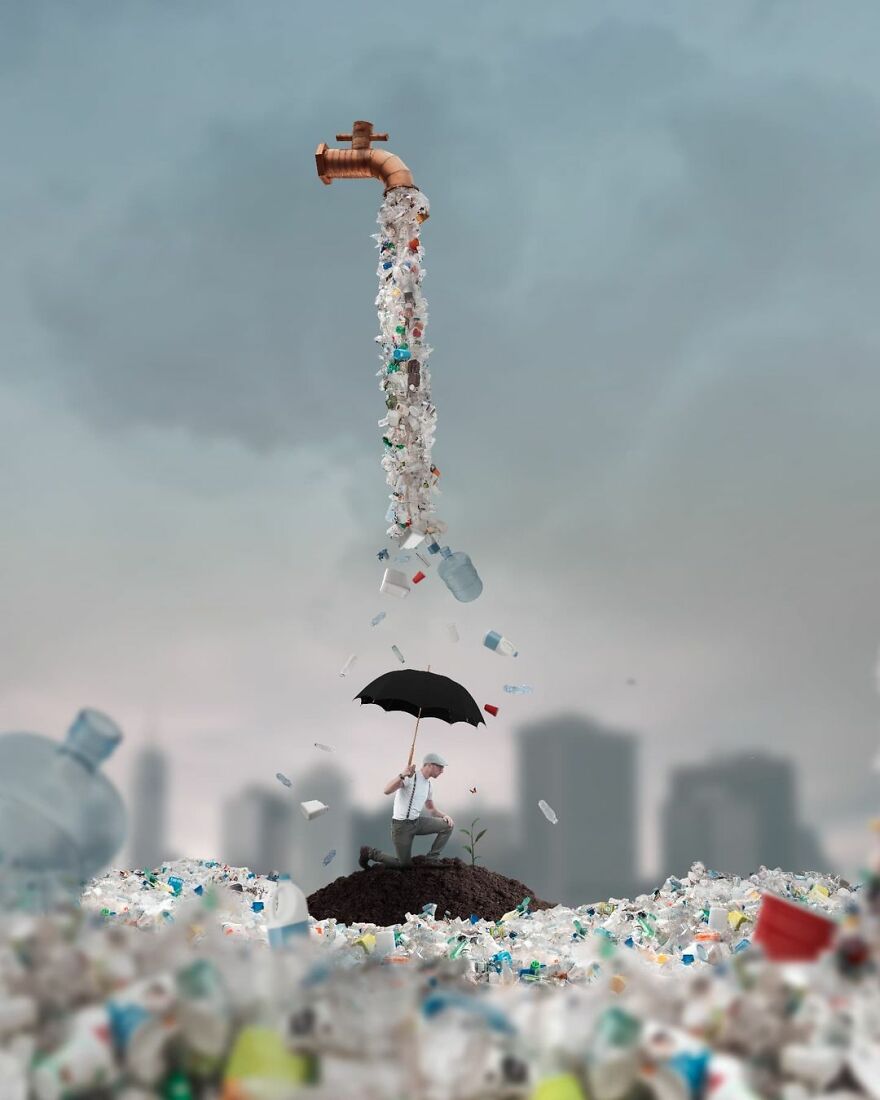 Photographer Creates Amazing Miniature Images Of Himself