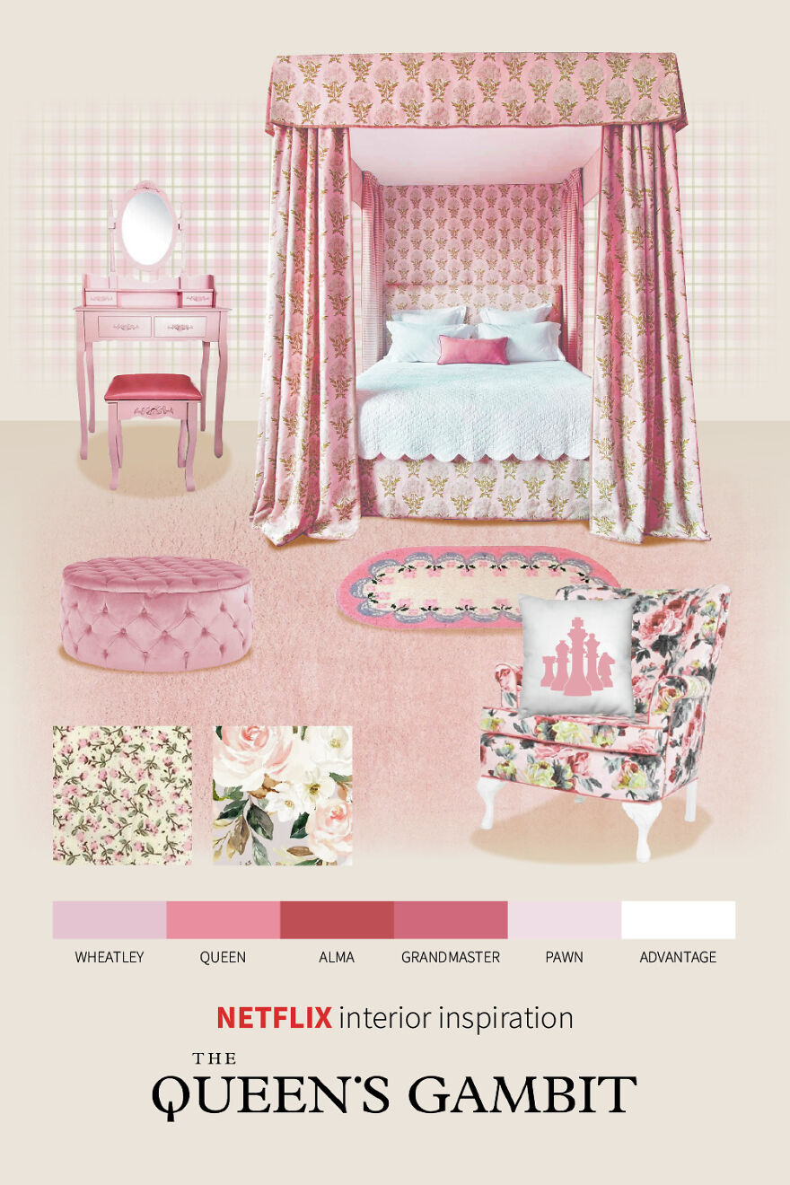 We Created 8 Interior Design Moodboards Inspired By Popular Netflix Shows