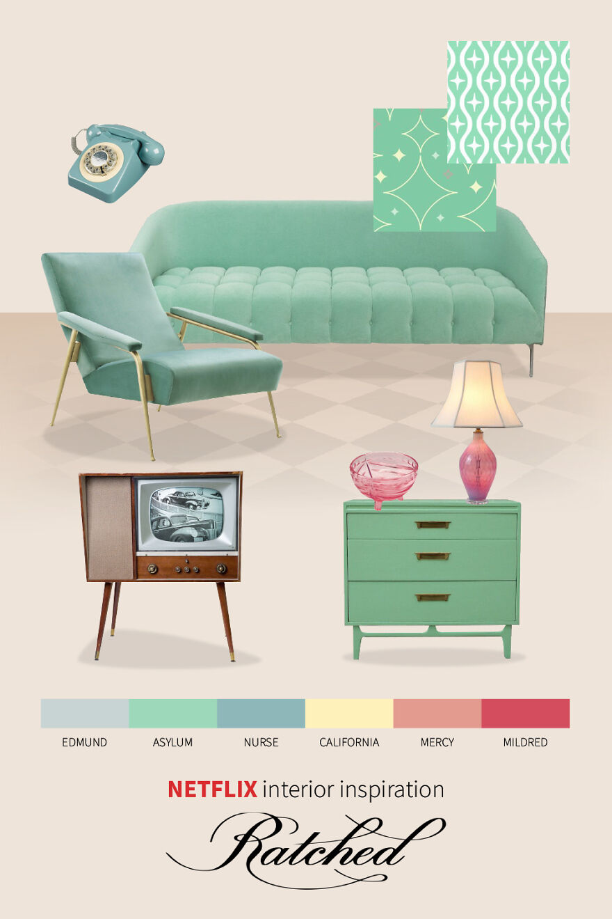 We Created 8 Interior Design Moodboards Inspired By Popular Netflix Shows