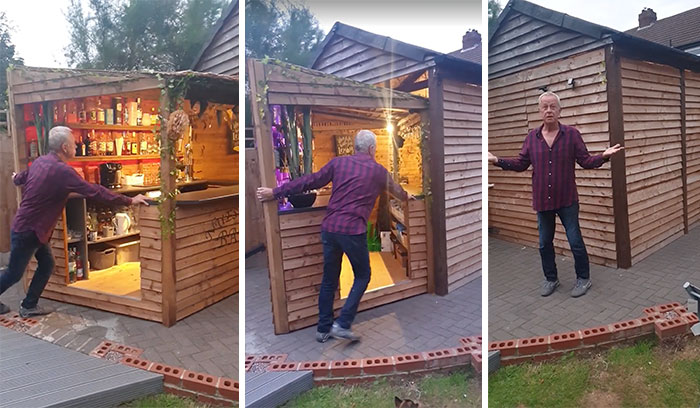 This Easily-Closable Homemade Backyard Pub In The UK