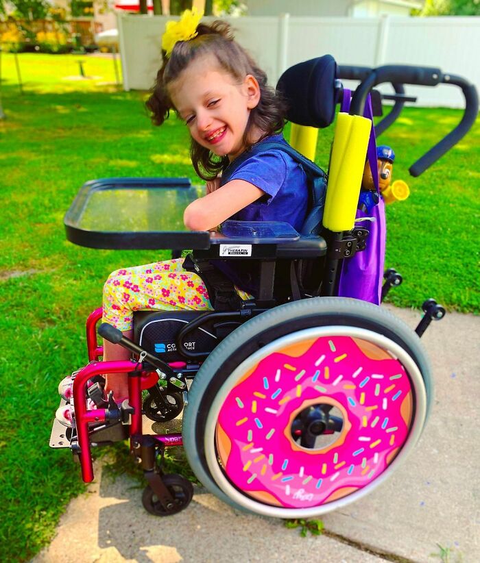 These Sisters Turn Wheelchairs Into Works Of Art With Colorful Wheel Covers