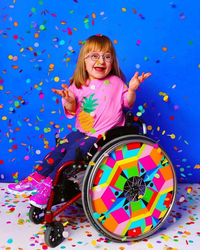 These Sisters Turn Wheelchairs Into Works Of Art With Colorful Wheel Covers