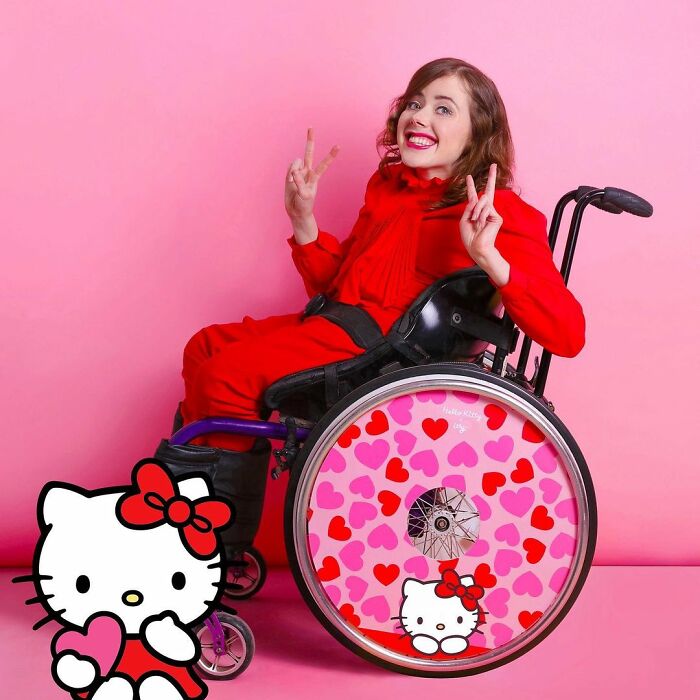 These Sisters Turn Wheelchairs Into Works Of Art With Colorful Wheel Covers