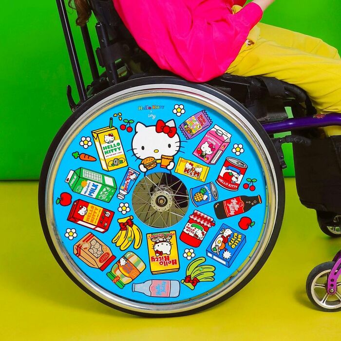 These Sisters Turn Wheelchairs Into Works Of Art With Colorful Wheel Covers