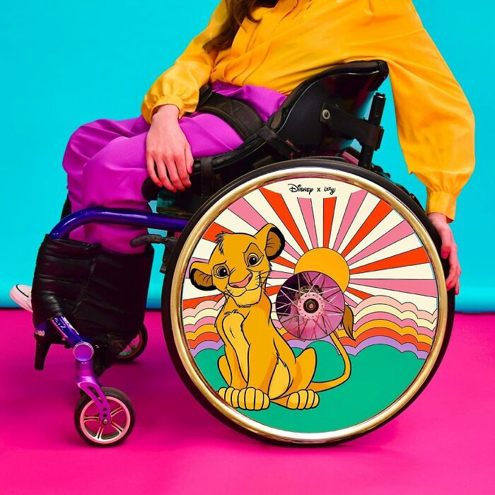 These Sisters Turn Wheelchairs Into Works Of Art With Colorful Wheel Covers