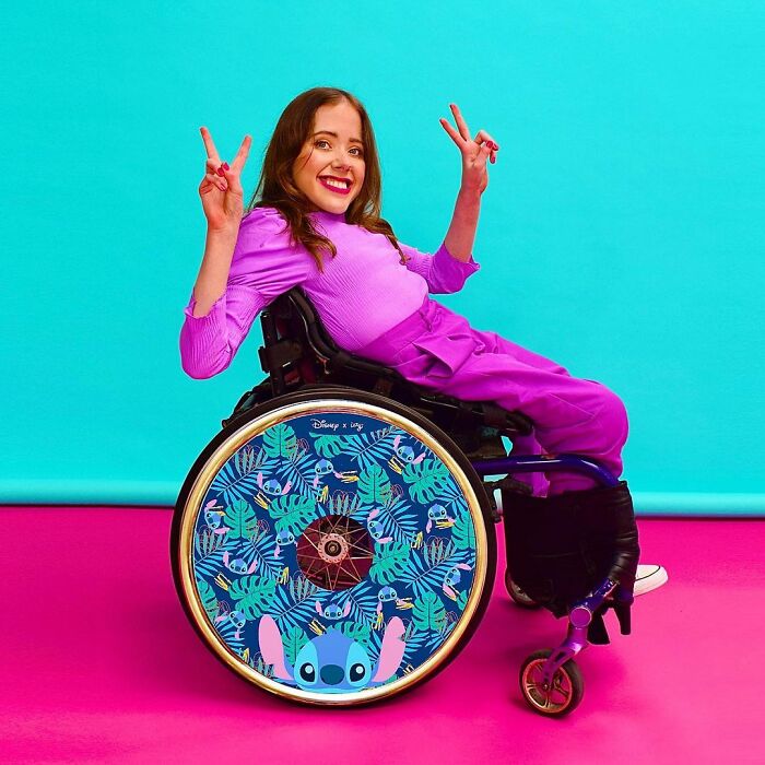 These Sisters Turn Wheelchairs Into Works Of Art With Colorful Wheel Covers