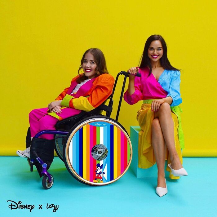 These Sisters Turn Wheelchairs Into Works Of Art With Colorful Wheel Covers